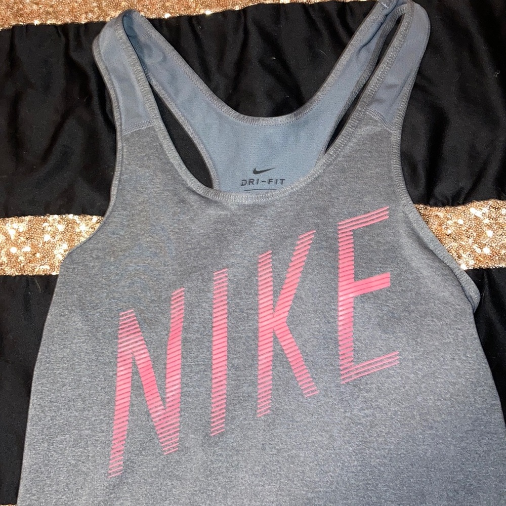 Gray Nike tank top